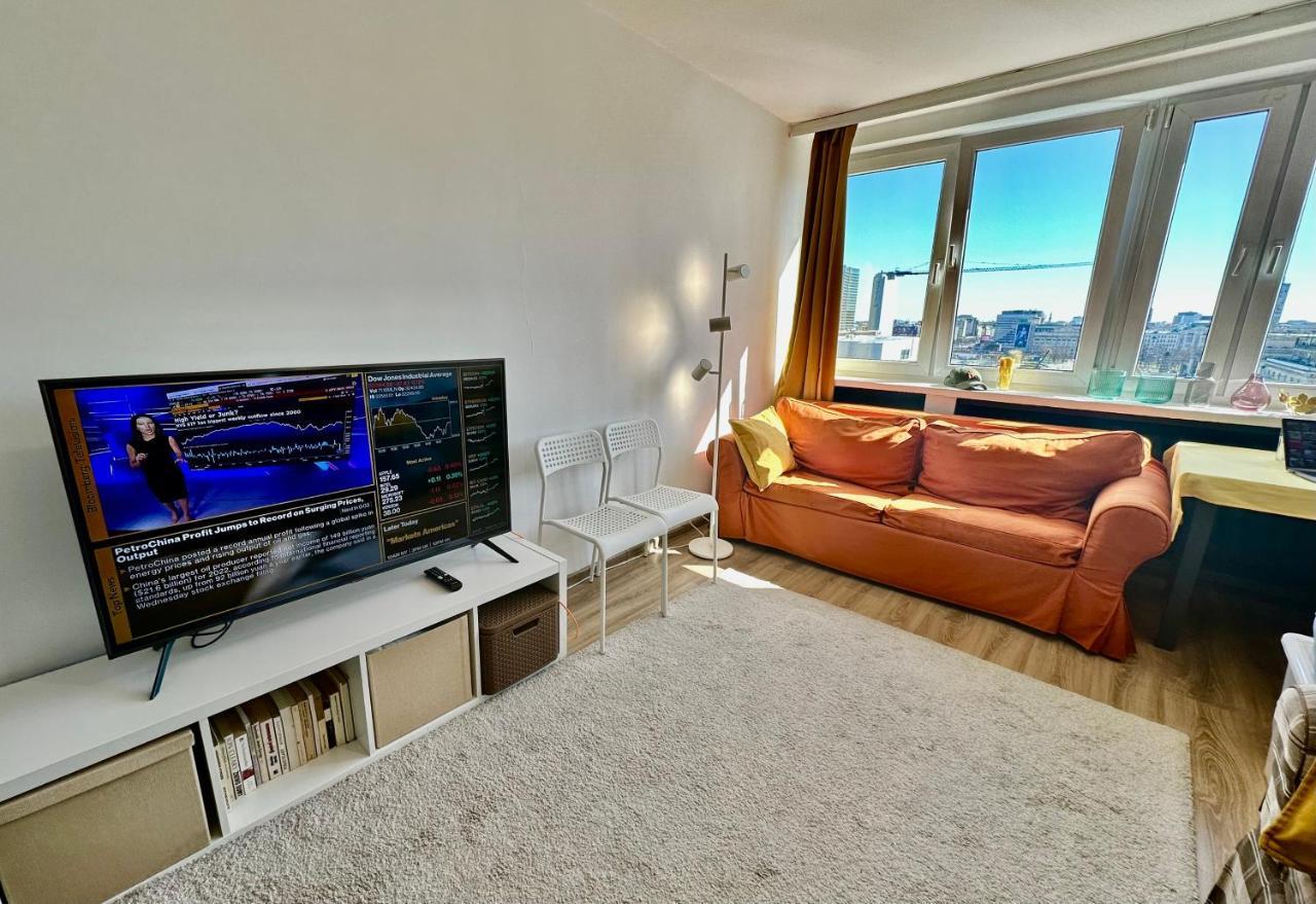 Super Apartament Brown 2X Metro Nowy Wifi Netflix Spotify Panorama Miasta 바르샤바 외부 사진